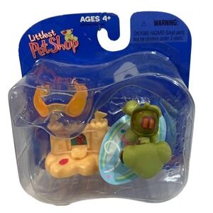 2005 Littlest Pet Shop Sand Castle Surfing Turtle Target Exclusive LPS New